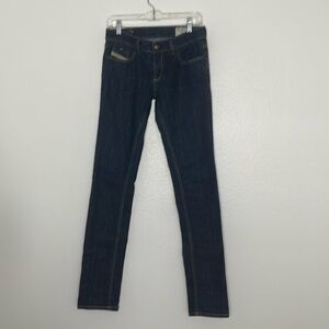 Diesel Livy Slim Stretch Made In Italy Low Rise Women's Blue Jeans Size 28 X 34